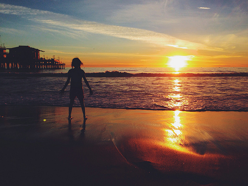 Sunset @ Santa Monica Beach, 2013 Christmas Eve