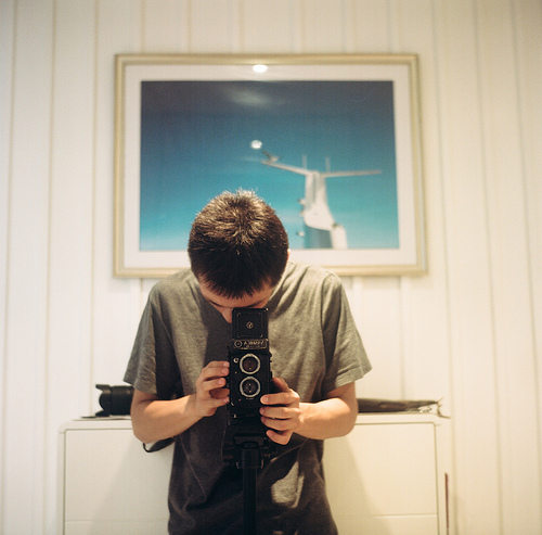 With my Yashica